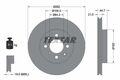 2x TEXTAR 92060903 Bremsscheibe für HONDA LOTUS MG ROVER