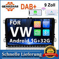 9" Autoradio Android 12 Carplay DAB+ GPS Navi Für VW Golf 5 6 Passat Polo 1+32G