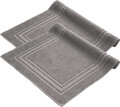 Komfortec Badvorleger Set 2 Teilig, Frottee Duschvorleger, Waschbar Duschmatte &