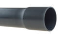 PVC-U Druckrohr, 25 x 1,5 mm - 10 bar, 1 m mit Muffe, Kleberohr