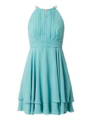 Jake�s Damen Kleid Cocktailkleid Abendkleid aqua blau-Grün Gr.32