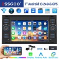 DAB+ 64G Android 14 Autoradio Carplay Navi Für Ford Focus C S Max Transit Mondeo
