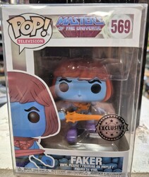 Masters Of The Universe Funko Pop! Vinyl Faker 569 Exclusive. MOTU Faded Box