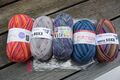 Sockenwolle, 4-fädig, Lang Yarns und Opal, Wollpaket 500g
