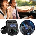 Bluetooth 5.0 Car Wireless FM Transmitter Adapter 2-USB PD HOT HandsFree J4F5