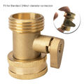 Messing Kugelhahn Wasserhahn Absperrhahn Schlauchtülle Ventil 3/4"