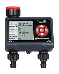 DEWENWILS Bewässerungscomputer 2 Ausgänge, Garten Bewässerungsuhr, Automatische
