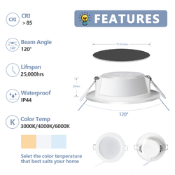 LED Spot Einbaustrahler Deckenspot 4W/5W/6W ultraslim Einbau Leuchte flach Panel