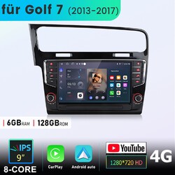 8-Kern DAB+ Für VW Golf 7 VII 2013-2017 Android 14 Autoradio Carplay GPS Navi