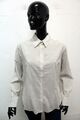 Tommy Hilfiger Damen Hemd Gr. L Chemise Langarm Beige Weiß