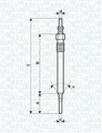 MAGNETI MARELLI 062900061304 Glühkerze für AUDI,PORSCHE,SEAT,SKODA,VW