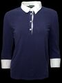 FRED PERRY Damen Casual Stretch Poloshirt 3/4 Ärmel Navy Blau XL