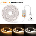 Neon COB LED Streifen Stripe 230V Leiste Band Lichterkette Lichtschlauch Dimmbar