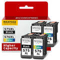 1x-4x SET Patronen für Canon PG-575 576 XL PIXMA TS3550i TS3551i TR4750i TR4751i