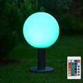 Außenleuchte Kugellampe Sockelleuchte RGB LED Fernbedienung dimmbar Stehleuchte