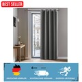 Hochwertiger Verdunkelungsvorhang 214x132 cm in Hellgrau - Stil trifft Funktion