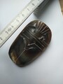 Skarabäus Ägypten Dekoration Figur 7cm lang grau geschnitzt 