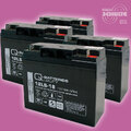 Batterie Akku Satz 4 x 12V 18Ah Blei AGM für USV APC Smart UPS SU3000RMI RBC11