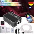 Auto RGBW LED Sternenhimmel Twinkle Meteor Lichtfaser Glasfaser Optik 500pcs*3m