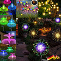 2/4Stk LED Solarleuchte Feuerwerk Licht Lichterkette Außen Solarlampe Garten DE
