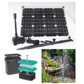 50 W Solarpumpe Teichpumpe Gartenteichpumpe Solar Bachlaufpumpe Pumpenset Filter