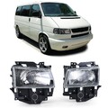Scheinwerfer Schwarz Smoke Paar für VW Bus T4 Caravelle Multivan 96-03