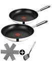 Tefal E30 Jamie Oliver Pfannenset 24+28cm Induktion 4 TLG Pfanne Bratpfanne
