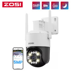 ZOSI 5MP WLAN Überwachungskamera Außen 360°Wi-Fi 6 PT Schwenkbar IP Kamera H265+