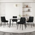 2/4/6er Set Esszimmerstühle Samt Küchenstühle Stühle Esszimmer Schwarz