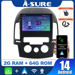 DAB+ Android 14 2+64G Carplay GPS NAVI WiFi Autoradio Für Hyundai i30 2006-2011