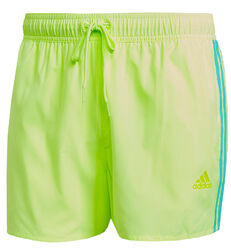 adidas Herren 3-Streifen Badeshorts Badehose Beach Short Strandshorts gelb-mint
