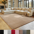 SIMPEX Teppich Wohnzimmer Kurzflor Teppich Waschbar Rutschfest Weich Modern