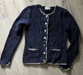 Lieblingsstück Strickjanker ZaraL Strickjacke Jacke 38 blau sehr gut erhalten