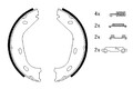 Bremsbackensatz Feststellbremse BOSCH 0 986 487 542 für MERCEDES SL W114 W123
