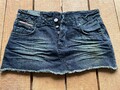 By SUPERDRY kurzer Jeansrock Damen Rock Gr. DE 38 blau mini #NIN2