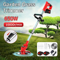 Akku Rasentrimmer 24V Grasschneider Freischneider Trimmer Motorsense mit 2 Akkus