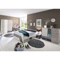 Jugendzimmer Set Komplett Bett 140x200 Schreibtisch Kleiderschrank Kommode Eiche