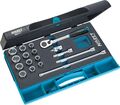 HAZET Steckschlüssel Satz 880/17 ∙ 3/8 Zoll (10 mm) Vierkant hohl ∙ Außen Sec...
