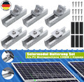 Solarmodul Halterung PV Befestigung Alu Schiene Trapezblech Flachdach Montage