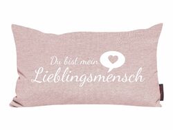 MAGMA Kissen LIEBLINGSMENSCH ROSA (BH 50x30 cm) BH 50x30 cm rosa Dekokissen