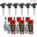 6x ESEN SKV Zündspule + CHAMPION Zündkerze für Opel Vectra C Caravan Saab 9-3