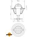 Thermostat Kühlmittel 82°C für Hyundai H-1/Starex KIA Sorento I K2500