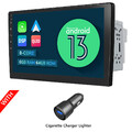 2 DIN Android 13 6+64GB 10,1" QLED Touchscreen GPS Navi CarPlay Autoradio 4G LTE