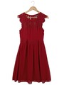 ESPRIT Cocktailkleid Damen Kleid Gr. DE 38 rot Elegant