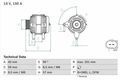 Generator Lichtmaschine LiMa Bosch 0986045360