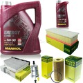 6L MANNOL 5W-30 Combi LL+MANN-FILTER Filterpaket für VW Jetta IV 162 2.0 TSI