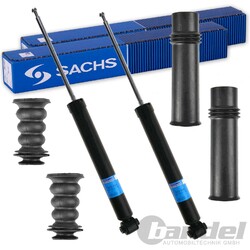 2x SACHS STOßDÄMPFER+SERVICE KIT HINTEN passend für CITROEN C4 I LC AB BJ 2004