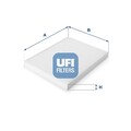 UFI Filter, Innenraumluft 53.052.00 für FORD  passend für NISSAN