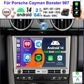 DAB+ Für Porsche 911 Boxster 987 Android CarPlay Autoradio 4+64GB Navigation GPS