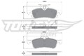 TOMEX Brakes Bremsbelagsatz, Scheibenbremse TX 15-79 für DAIHATSU TOYOTA